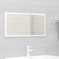 vidaXL Set Mobili da Bagno Bianco in Truciolato vidaXL Set Mobili da Bagno Bianco in Truciolato