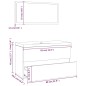 vidaXL Set di Mobili da Bagno Rovere Fumo in Legno Multistrato vidaXL Set di Mobili da Bagno Rovere Fumo in Legno Multistrato