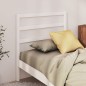 Testiera per Letto Bianca 81x4x100 cm in Legno Massello di Pino Testiera per Letto Bianca 81x4x100 cm in Legno Massello di Pino