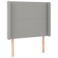 vidaXL Testiera ad Orecchio Grigio Chiaro 93x16x118/128 cm in Tessuto vidaXL Testiera ad Orecchio Grigio Chiaro 93x16x118/128 cm in Tessuto