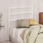 Testiera per Letto Bianca 81x4x100 cm in Legno Massello di Pino Testiera per Letto Bianca 81x4x100 cm in Legno Massello di Pino