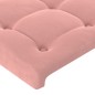 vidaXL Giroletto con Testiera Rosa 100x200 cm in Velluto vidaXL Giroletto con Testiera Rosa 100x200 cm in Velluto