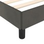 vidaXL Giroletto senza Materasso Grigio Scuro 100x200 cm Velluto vidaXL Giroletto senza Materasso Grigio Scuro 100x200 cm Velluto