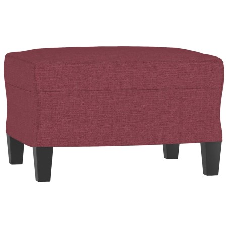 vidaXL Poggiapiedi Rosso Vino 60x50x41 cm in Tessuto