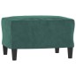 vidaXL Poggiapiedi Verde Scuro 60x50x41 cm in Velluto vidaXL Poggiapiedi Verde Scuro 60x50x41 cm in Velluto