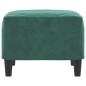 vidaXL Poggiapiedi Verde Scuro 60x50x41 cm in Velluto vidaXL Poggiapiedi Verde Scuro 60x50x41 cm in Velluto