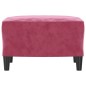 vidaXL Poggiapiedi Rosso Vino 60x50x41 cm in Velluto vidaXL Poggiapiedi Rosso Vino 60x50x41 cm in Velluto