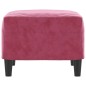 vidaXL Poggiapiedi Rosso Vino 60x50x41 cm in Velluto vidaXL Poggiapiedi Rosso Vino 60x50x41 cm in Velluto