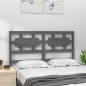 Testiera per Letto Grigia 125,5x4x100 cm Legno Massello di Pino Testiera per Letto Grigia 125,5x4x100 cm Legno Massello di Pino