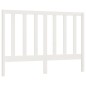 Testiera per Letto Bianca 156x4x100cm in Legno Massello di Pino Testiera per Letto Bianca 156x4x100cm in Legno Massello di Pino
