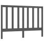 Testiera per Letto Grigia 146x4x100 cm Legno Massello di Pino Testiera per Letto Grigia 146x4x100 cm Legno Massello di Pino