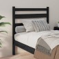 Testiera per Letto Nera 106x4x100 cm in Legno Massello di Pino Testiera per Letto Nera 106x4x100 cm in Legno Massello di Pino