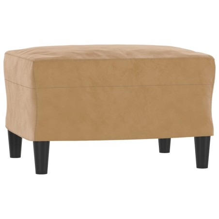 vidaXL Poggiapiedi Marrone 60x50x41 cm in Velluto