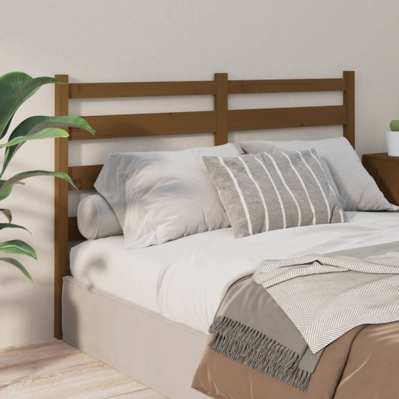 vidaXL Testiera per Letto ambra 166x4x100 cm in Legno Massello di Pino vidaXL Testiera per Letto ambra 166x4x100 cm in Legno Massello di Pino