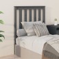 Testiera per Letto Grigia 81x6x101 cm in Legno Massello di Pino Testiera per Letto Grigia 81x6x101 cm in Legno Massello di Pino