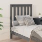 Testiera per Letto Grigia 81x6x101 cm in Legno Massello di Pino Testiera per Letto Grigia 81x6x101 cm in Legno Massello di Pino