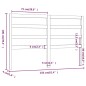 Testiera per Letto Bianca 156x4x100 cm Legno Massello di Pino Testiera per Letto Bianca 156x4x100 cm Legno Massello di Pino
