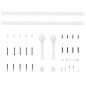 vidaXL Porta Scorrevole con Set Hardware 70x210 cm Legno Massello Pino