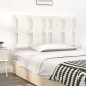 Testiera per Letto Bianca 145,5x4x100 cm Legno Massello di Pino Testiera per Letto Bianca 145,5x4x100 cm Legno Massello di Pino