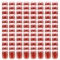 Vasi Marmellata in Vetro Coperchio Bianco e Rosso 96 pz 230 ml Vasi Marmellata in Vetro Coperchio Bianco e Rosso 96 pz 230 ml