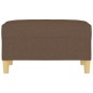 vidaXL Poggiapiedi Marrone 70x55x41 cm in Tessuto vidaXL Poggiapiedi Marrone 70x55x41 cm in Tessuto