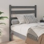Testiera per Letto Grigia 96x4x100 cm in Legno Massello di Pino Testiera per Letto Grigia 96x4x100 cm in Legno Massello di Pino