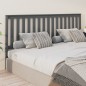 Testiera per Letto Grigia 206x6x101cm in Legno Massello di Pino Testiera per Letto Grigia 206x6x101cm in Legno Massello di Pino