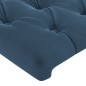 vidaXL Giroletto senza Materasso Blu Scuro 90x200 cm in Velluto vidaXL Giroletto senza Materasso Blu Scuro 90x200 cm in Velluto