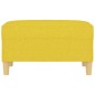 vidaXL Poggiapiedi Giallo Chiaro 70x55x41 cm in Tessuto vidaXL Poggiapiedi Giallo Chiaro 70x55x41 cm in Tessuto