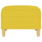 vidaXL Poggiapiedi Giallo Chiaro 70x55x41 cm in Tessuto vidaXL Poggiapiedi Giallo Chiaro 70x55x41 cm in Tessuto