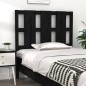Testiera per Letto Nera 105,5x4x100cm in Legno Massello di Pino Testiera per Letto Nera 105,5x4x100cm in Legno Massello di Pino