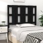 Testiera per Letto Nera 105,5x4x100cm in Legno Massello di Pino Testiera per Letto Nera 105,5x4x100cm in Legno Massello di Pino