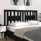 Testiera per Letto Nera 186x4x100 cm in Legno Massello di Pino Testiera per Letto Nera 186x4x100 cm in Legno Massello di Pino