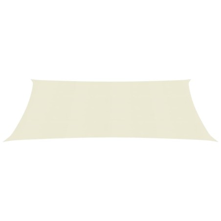 vidaXL Vela Parasole 160 g/m² Crema 3x6 m in HDPE 