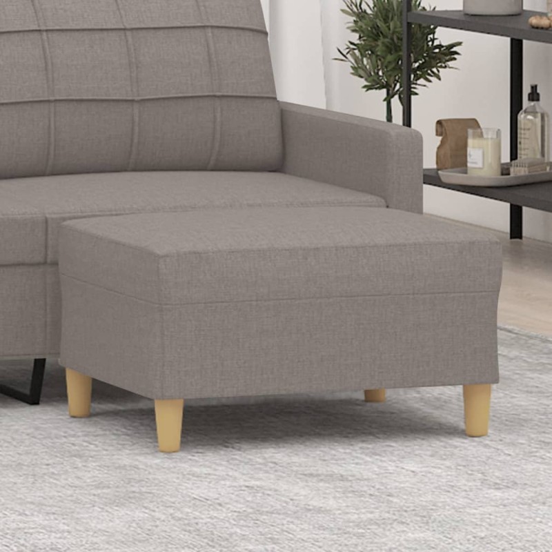 vidaXL Poggiapiedi Tortora 70x55x41 cm in Tessuto vidaXL Poggiapiedi Tortora 70x55x41 cm in Tessuto