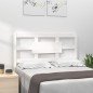 Testiera per Letto Bianca 80,5x4x100 cm Legno Massello di Pino Testiera per Letto Bianca 80,5x4x100 cm Legno Massello di Pino