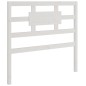 Testiera per Letto Bianca 80,5x4x100 cm Legno Massello di Pino Testiera per Letto Bianca 80,5x4x100 cm Legno Massello di Pino