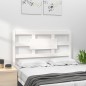 Testiera per Letto Bianca 80,5x4x100 cm Legno Massello di Pino Testiera per Letto Bianca 80,5x4x100 cm Legno Massello di Pino
