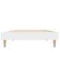 vidaXL Giroletto Bianco 75x190 cm in Legno Multistrato