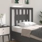 Testiera per Letto Grigia 81x4x100 cm in Legno Massello di Pino Testiera per Letto Grigia 81x4x100 cm in Legno Massello di Pino