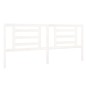 Testiera per Letto Bianca 206x4x100cm in Legno Massello di Pino Testiera per Letto Bianca 206x4x100cm in Legno Massello di Pino