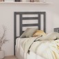 Testiera per Letto Grigia 81x4x100 cm in Legno Massello di Pino Testiera per Letto Grigia 81x4x100 cm in Legno Massello di Pino