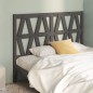 Testiera per Letto Grigia 156x4x100cm in Legno Massello di Pino Testiera per Letto Grigia 156x4x100cm in Legno Massello di Pino