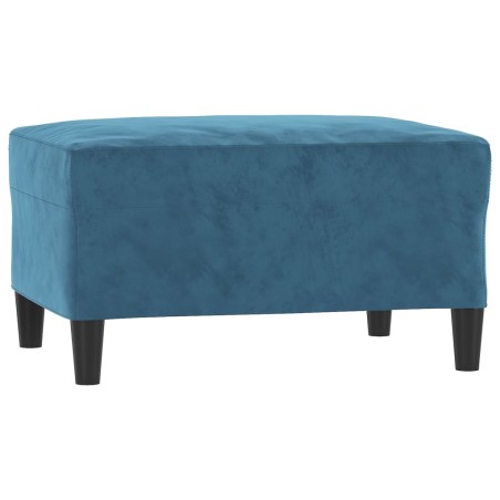 vidaXL Poggiapiedi Blu 70x55x41 cm in Velluto