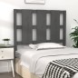 Testiera per Letto Grigia 95,5x4x100 cm Legno Massello di Pino Testiera per Letto Grigia 95,5x4x100 cm Legno Massello di Pino