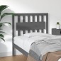 Testiera per Letto Grigia 95,5x4x100 cm Legno Massello di Pino Testiera per Letto Grigia 95,5x4x100 cm Legno Massello di Pino