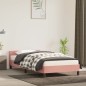 vidaXL Giroletto con Testiera senza Materasso Rosa 80x200 cm Velluto vidaXL Giroletto con Testiera senza Materasso Rosa 80x200 cm Velluto