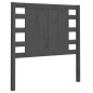Testiera per Letto Grigia 96x4x100 cm in Legno Massello di Pino Testiera per Letto Grigia 96x4x100 cm in Legno Massello di Pino