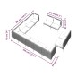 vidaXL Set Divani da Giardino 12pz con Cuscini Polyrattan Grigio Scuro