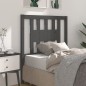 Testiera per Letto Grigia 96x4x100 cm in Legno Massello di Pino Testiera per Letto Grigia 96x4x100 cm in Legno Massello di Pino